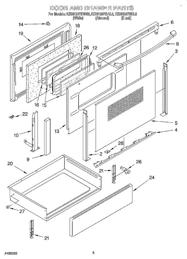 Diagram for KESH307BWH9