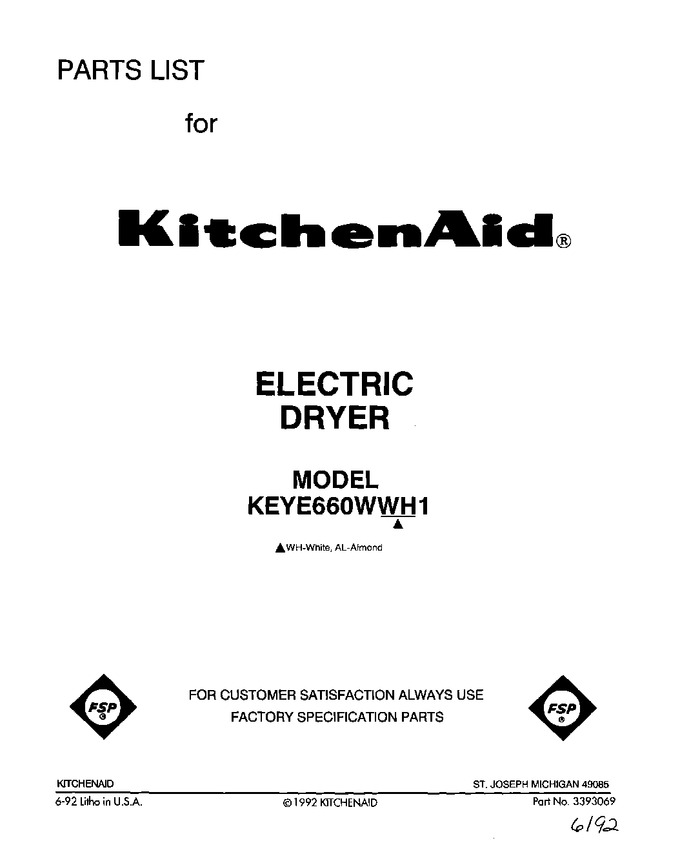 Diagram for KEYE660WWH1