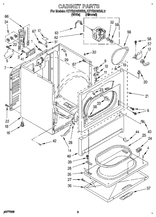 Diagram for KEYE670BWH2