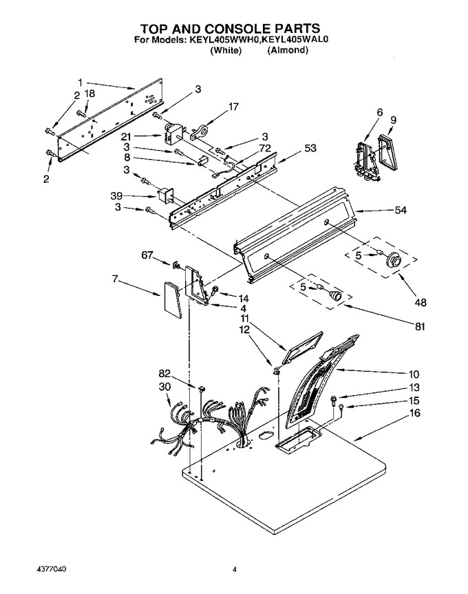 Diagram for KEYL405WWH0