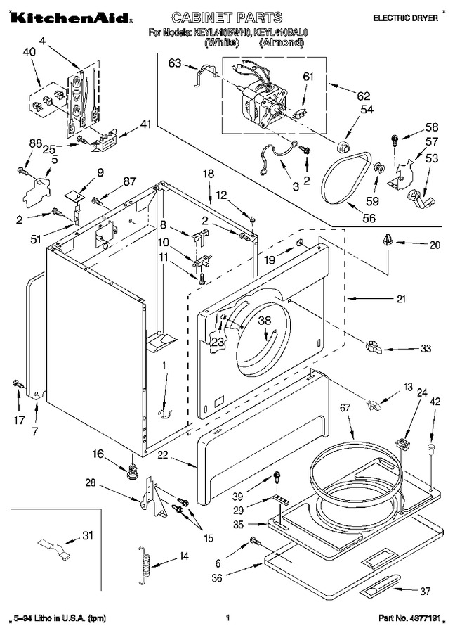 Diagram for KEYL410BWH0