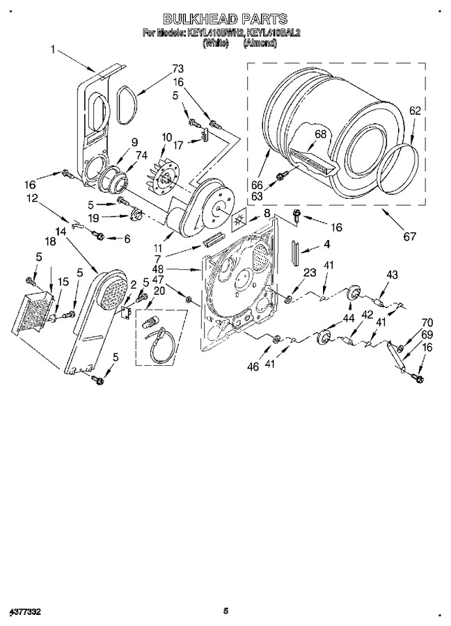 Diagram for KEYL410BWH2