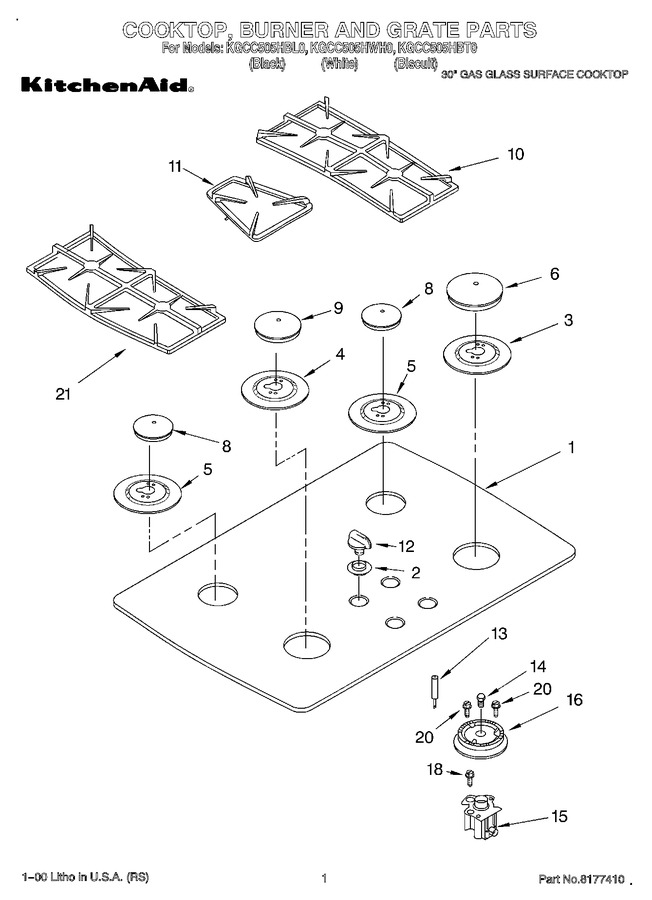 Diagram for KGCC505HWH0