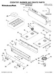Diagram for 01 - Cooktop, Burner And Grate Parts