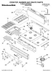 Diagram for 01 - Cooktop, Burner And Grate Parts