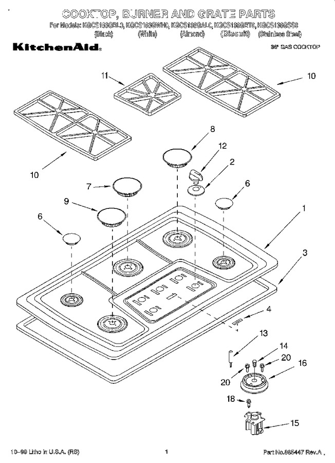 Diagram for KGCS166GAL0
