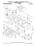 Diagram for 01 - Cooktop, Burner And Grate Parts