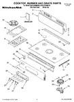 Diagram for 01 - Cooktop, Burner And Grate Parts
