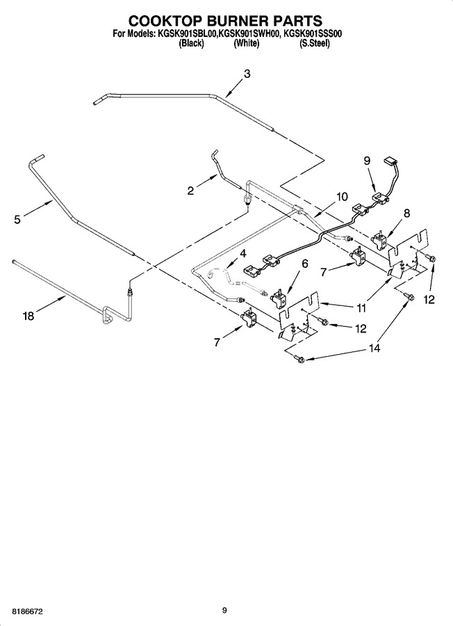Diagram for KGSK901SWH00