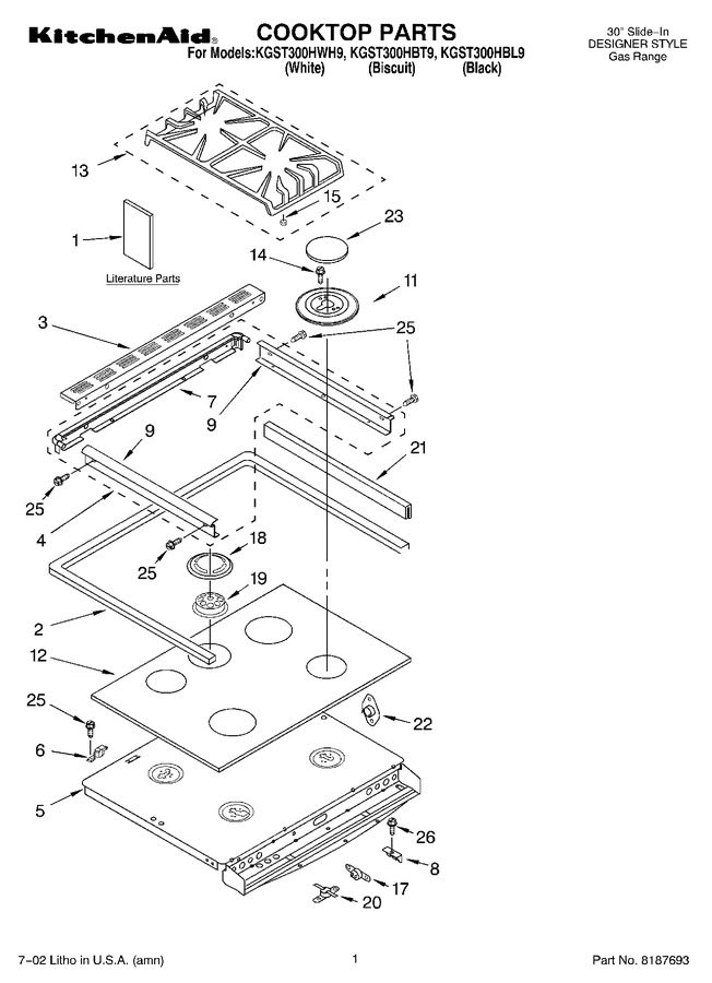 Diagram for KGST300HWH9