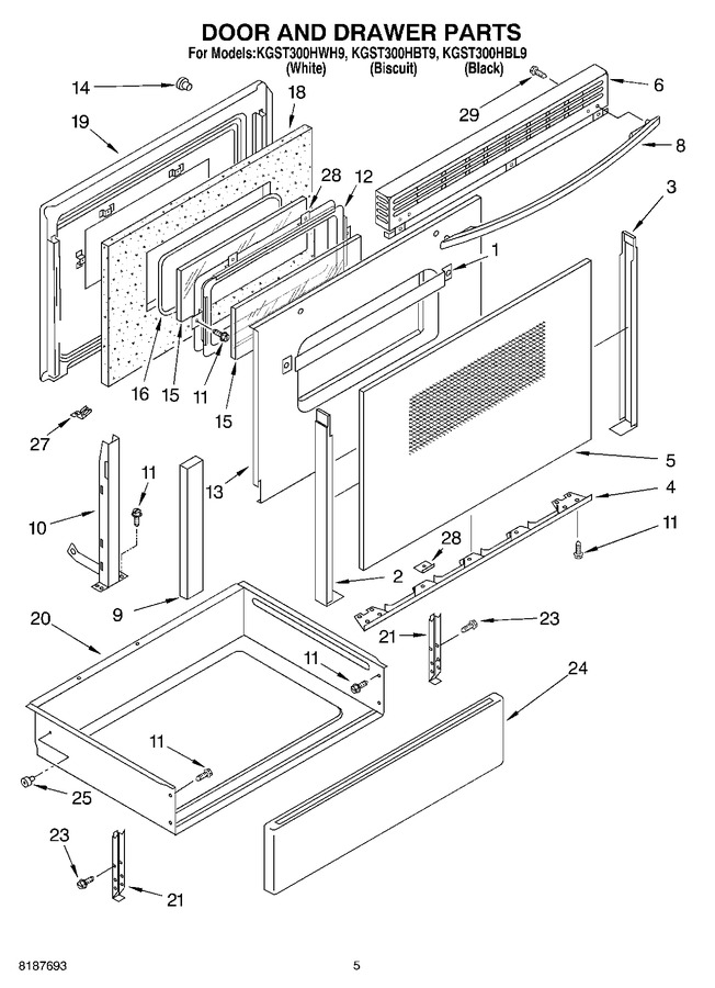 Diagram for KGST300HWH9