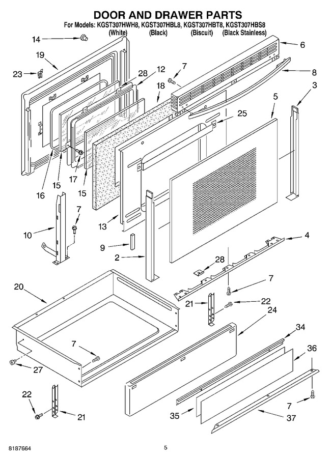 Diagram for KGST307HWH8