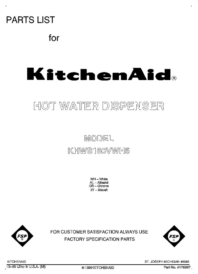 Diagram for KHWS160VBT5