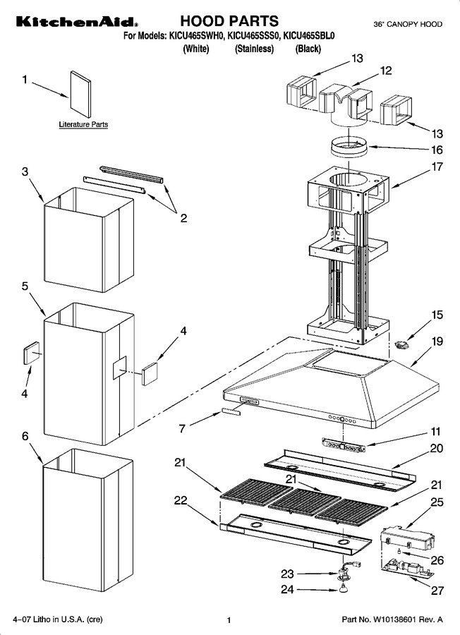 Diagram for KICU465SWH0