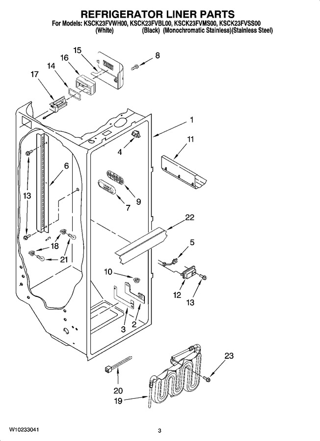 Diagram for KSCK23FVBL00