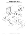 Diagram for 08 - Dispenser Front Parts