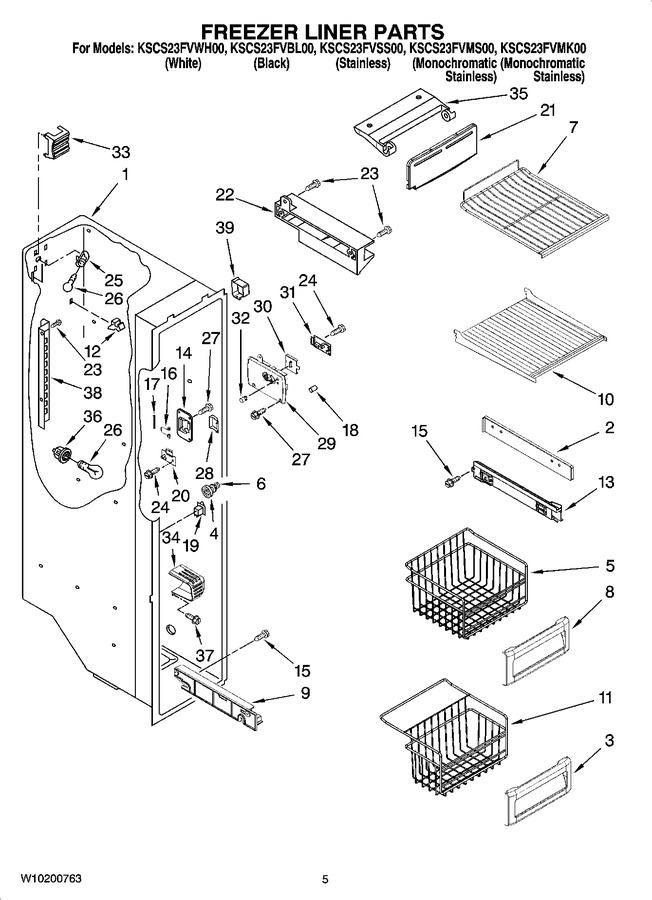 Diagram for KSCS23FVWH00