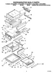 Diagram for 03 - Refrigerator Shelf Parts