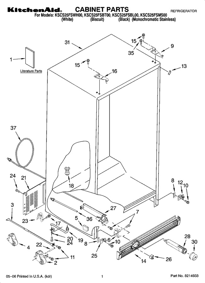 Diagram for KSCS25FSBL00