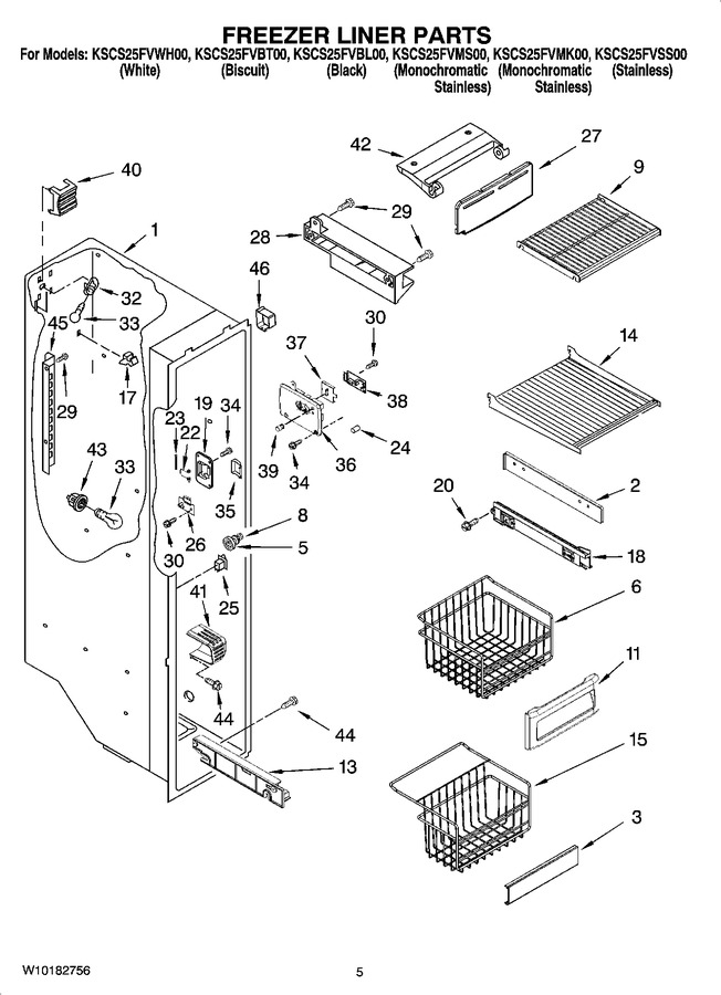 Diagram for KSCS25FVWH00