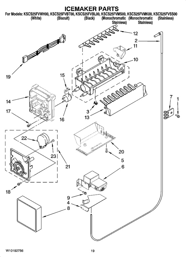 Diagram for KSCS25FVWH00