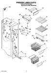 Diagram for 04 - Freezer Liner Parts