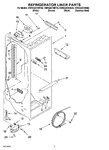 Diagram for 02 - Refrigerator Liner Parts