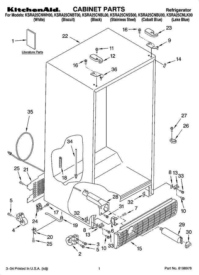 Diagram for KSRA25CNLK00