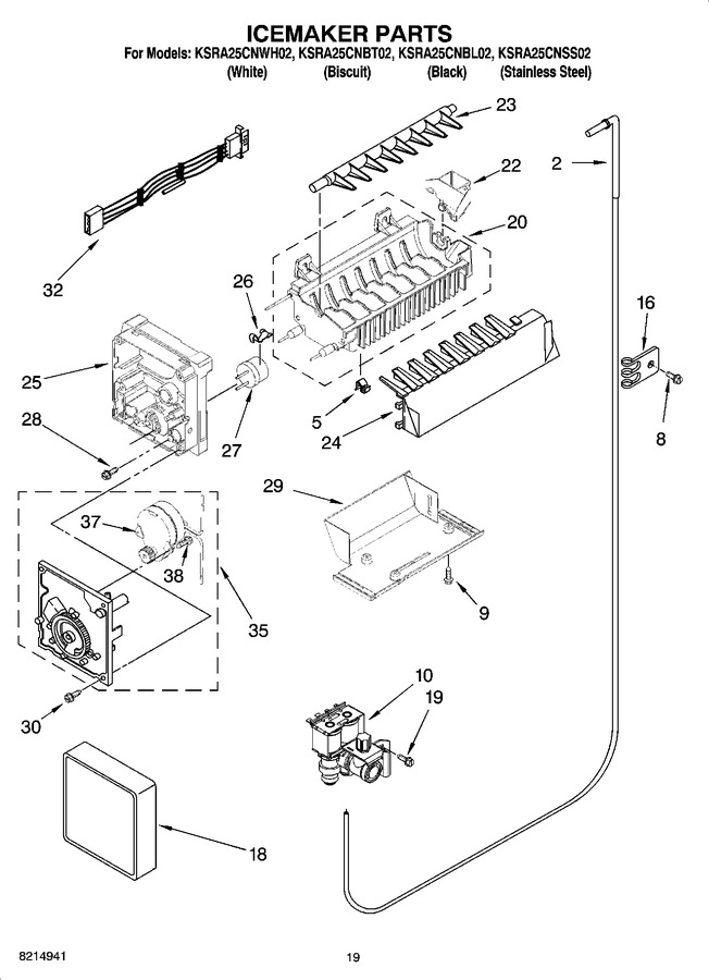 Diagram for KSRA25CNWH02