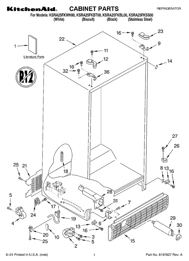 Diagram for KSRA25FKBL00