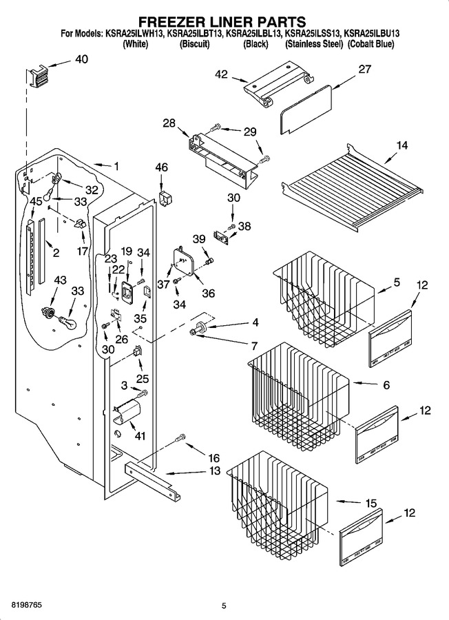 Diagram for KSRA25ILWH13