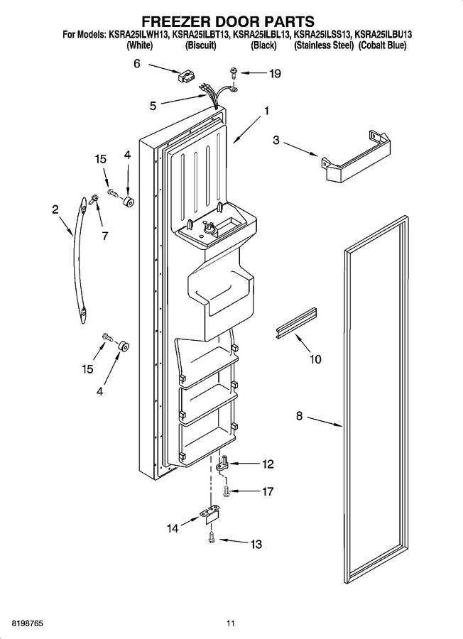 Diagram for KSRA25ILWH13