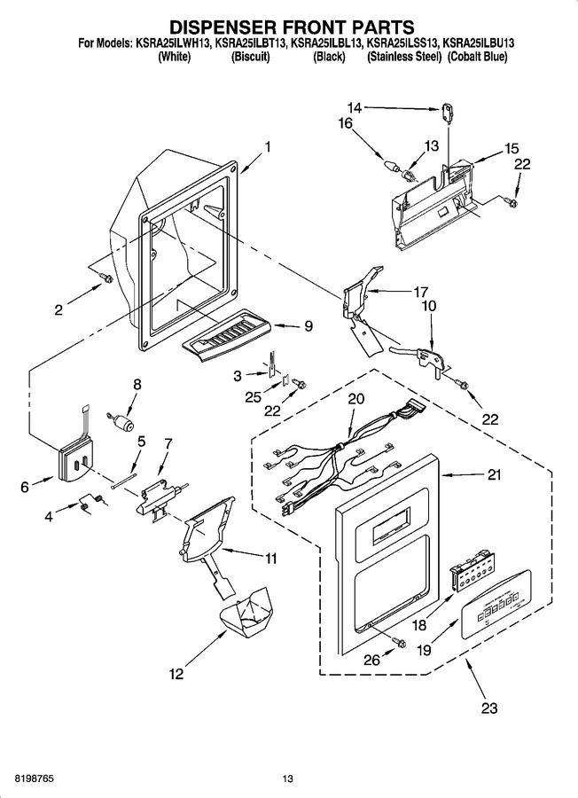Diagram for KSRA25ILWH13