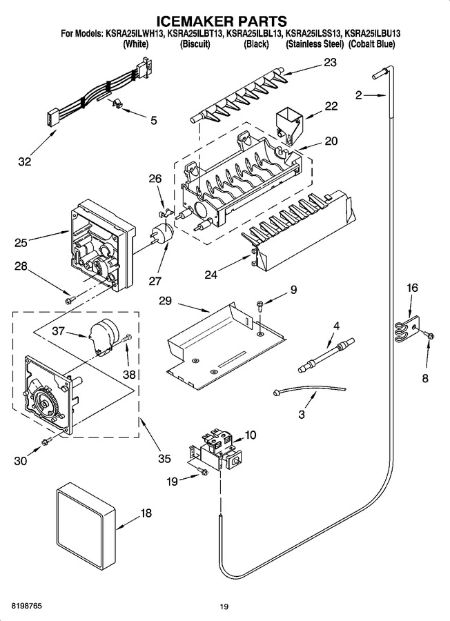 Diagram for KSRA25ILWH13