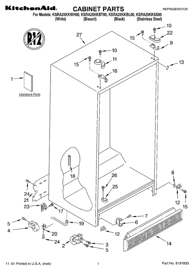 Diagram for KSRA25KKSS00