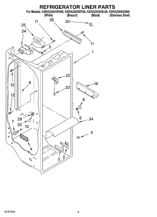 Diagram for KSRA25KKBT00