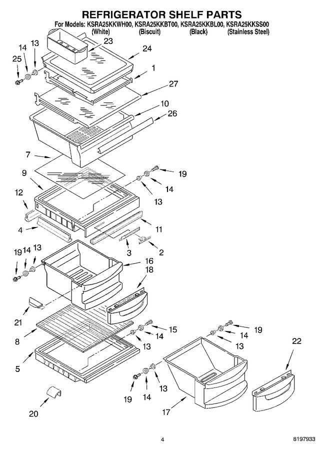 Diagram for KSRA25KKSS00