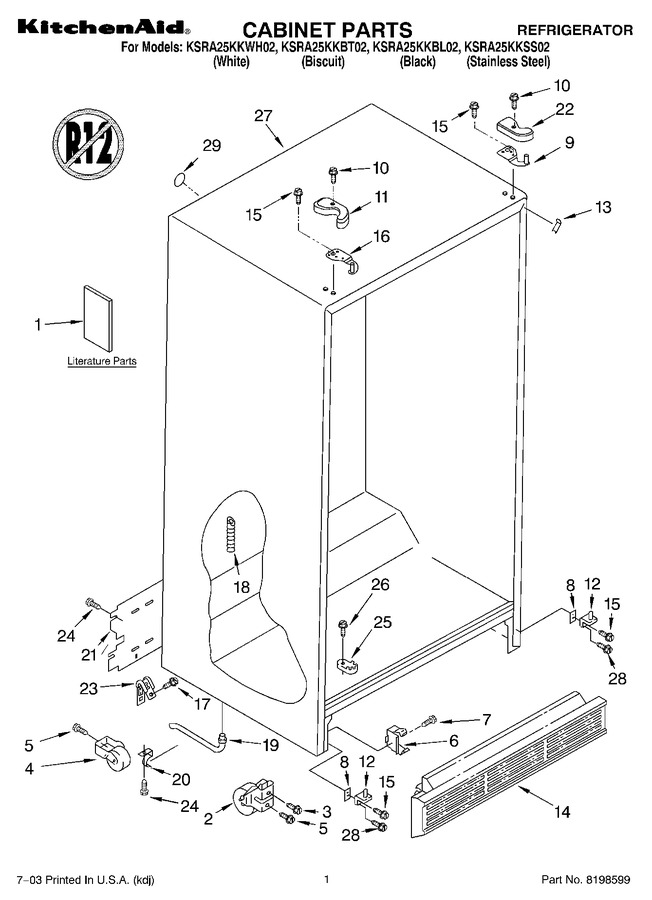 Diagram for KSRA25KKWH02