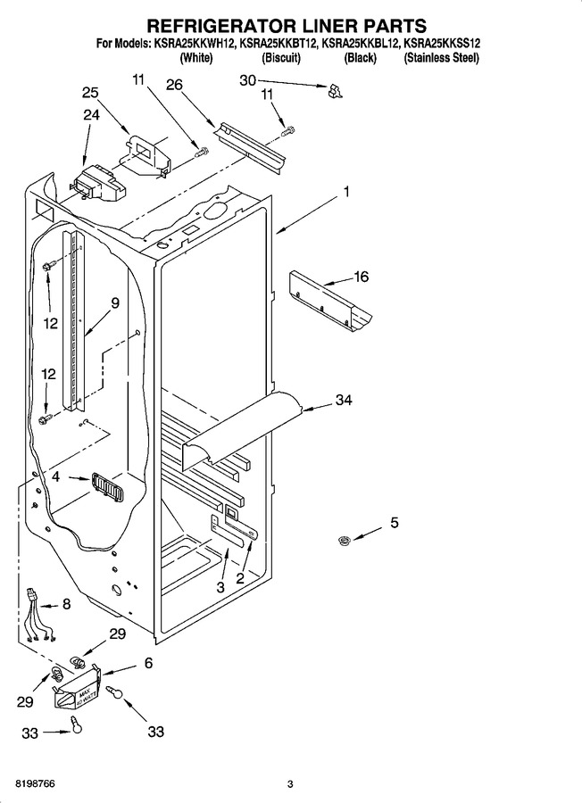Diagram for KSRA25KKBT12