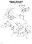 Diagram for 09 - Dispenser Front Parts