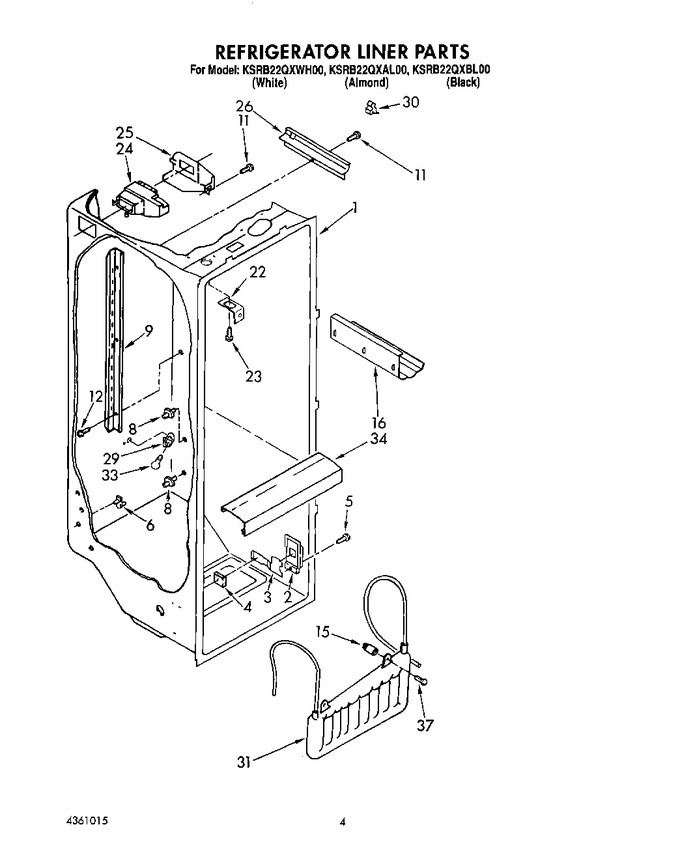Diagram for KSRB22QXBL00
