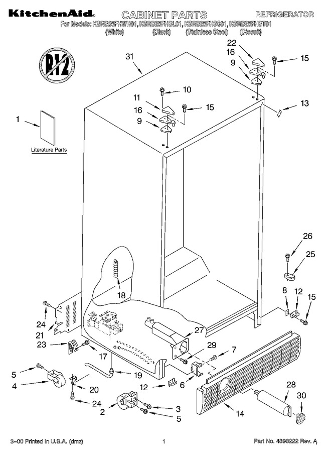 Diagram for KSRB25FHBL01