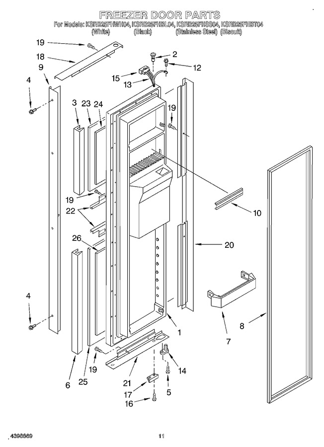 Diagram for KSRB25FHWH04