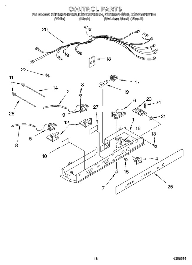 Diagram for KSRB25FHWH04