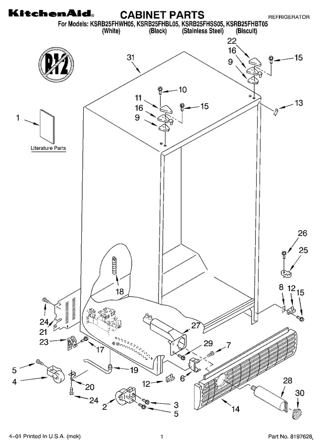 Diagram for KSRB25FHBL05