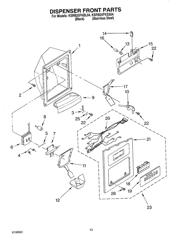Diagram for KSRB25FKBL04