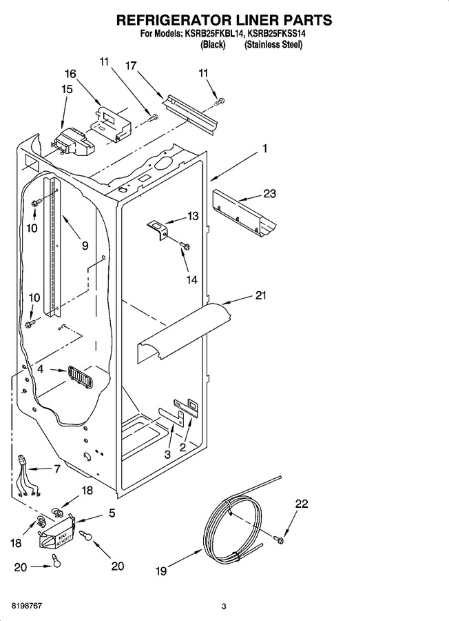 Diagram for KSRB25FKSS14