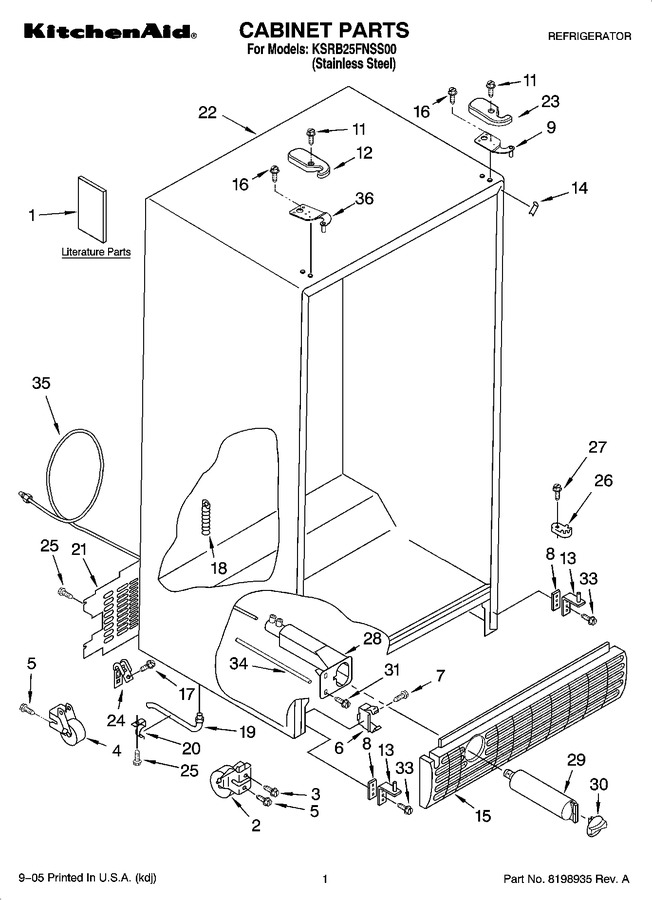 Diagram for KSRB25FNSS00