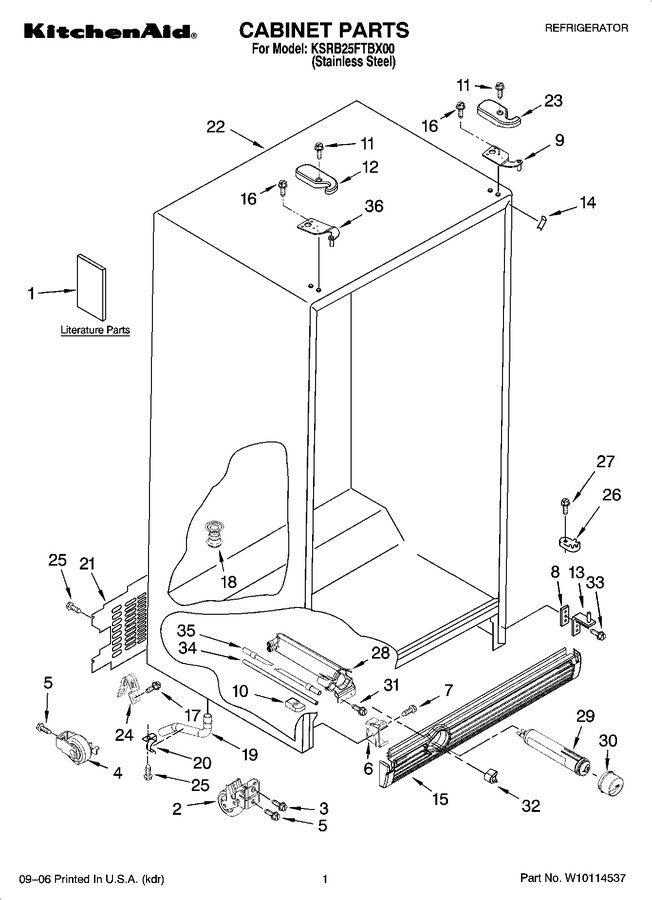 Diagram for KSRB25FTBX00