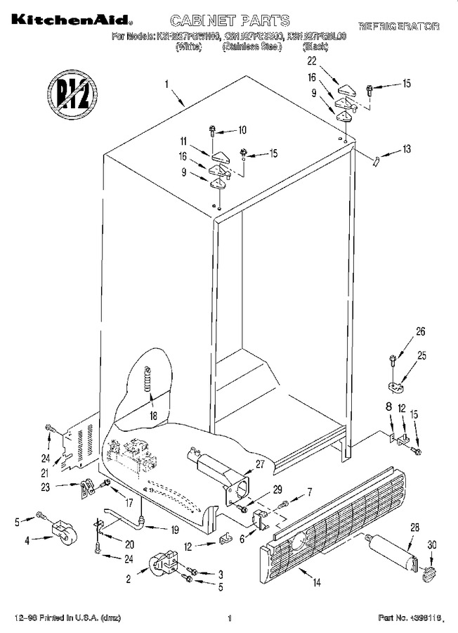 Diagram for KSRB27FGSS00